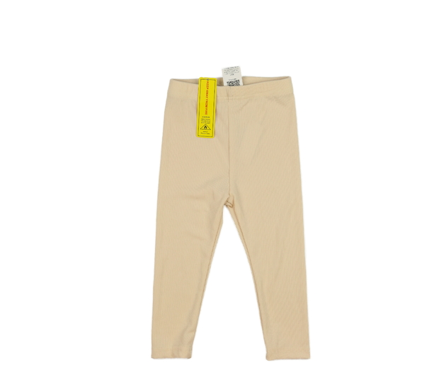 Nové žluté žebrované legíny 