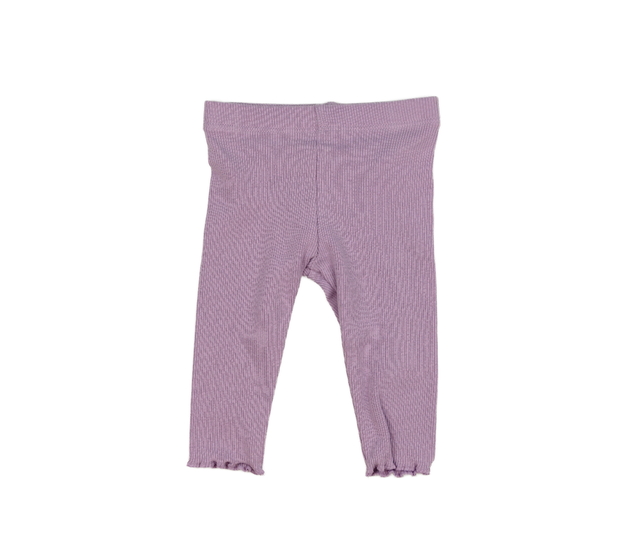Fialové žebrované legíny F&F