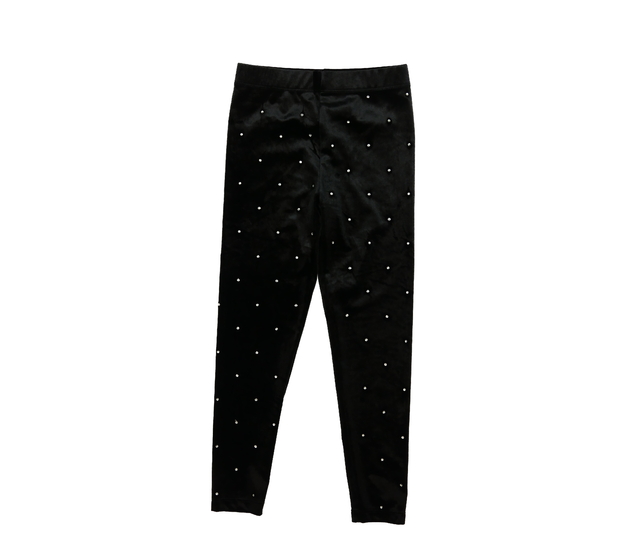 Černé hebké legíny s kamínky 