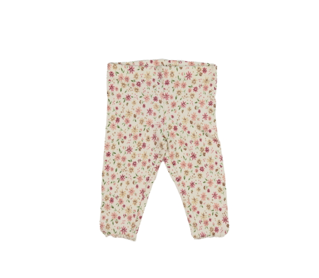 Krémové květinové legíny F&F