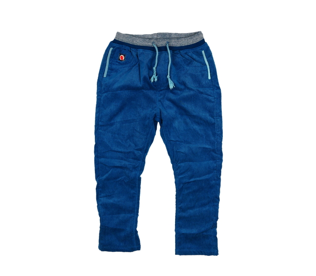 Modré vyteplené tepláky 