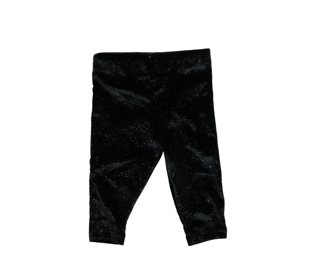 Černé lesklé semišové legíny