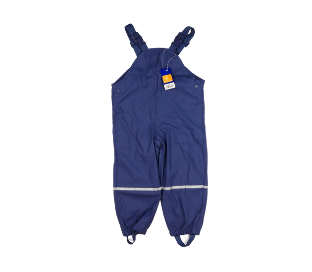 Nové modré kalhoty s laclem do deště 