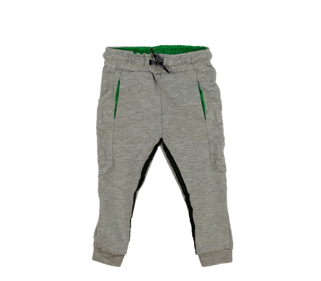 Šedé tepláky se zelenými detaily Baker