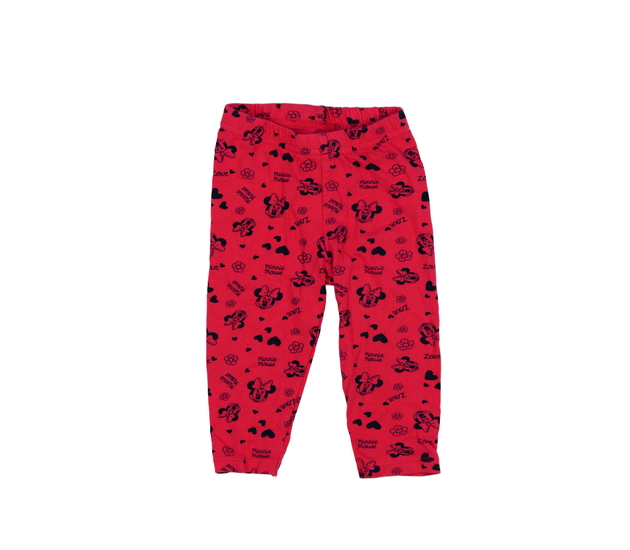 Červené legíny Minnie Disney 