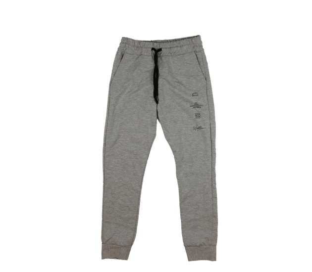 Šedé melírované tepláky 