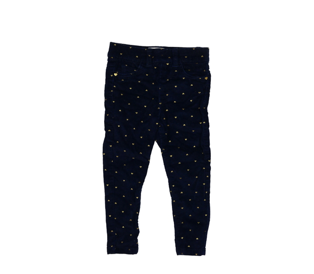 Tmavě modré džegíny se srdíčky Primark 