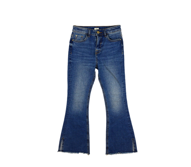 Modré melírované zvonové rifle River Island 