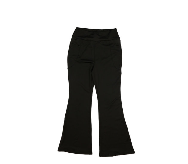 Černé zvonové legíny vel. 176 s kapsami 