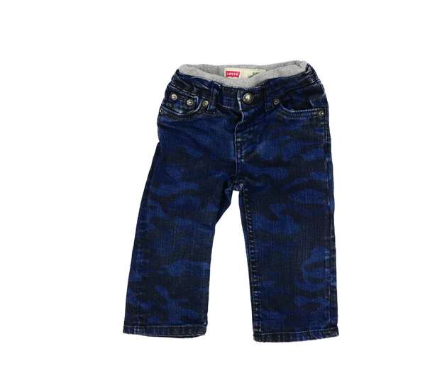 Modré vzorované rifle Levi´s 