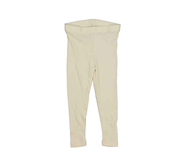 Krémové žebrované legíny F&F