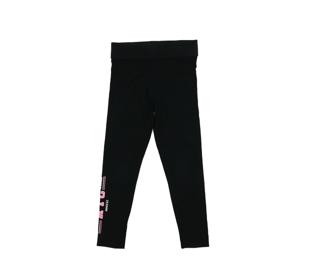 Černé legíny s růžovým nápisem George