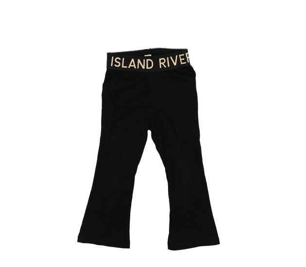 Černé zvonové legíny River Island 