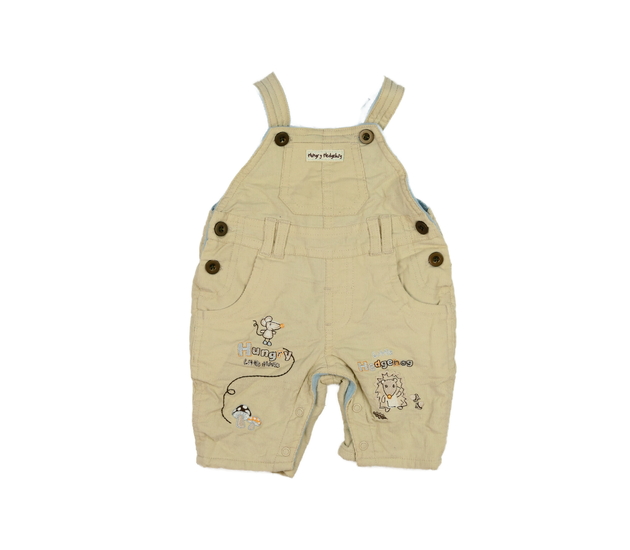 Hnědé vyteplené kalhoty s laclem 