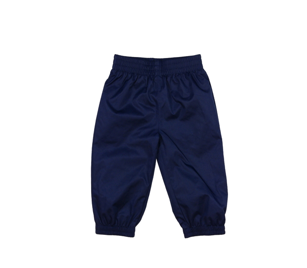 Tmavě modré šusťákové kalhoty 