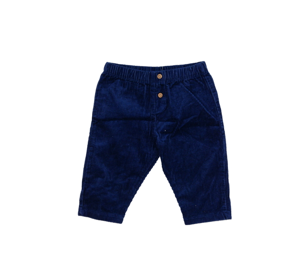 Modré manšestrové kalhoty 