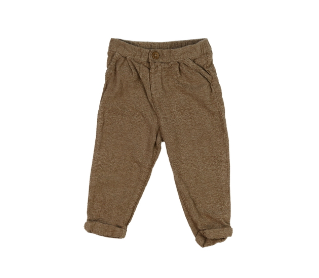 Hnědé vzorované kalhoty F&F