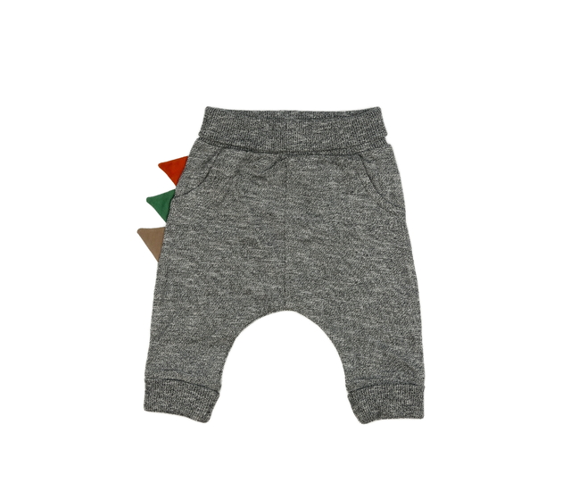 Šedé melírované dino tepláčky Mothercare