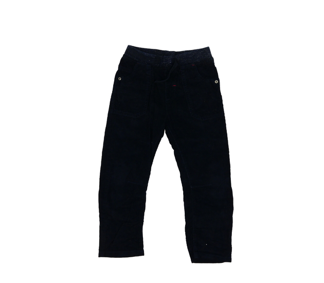 Tmavě modré manšestrové kalhoty 