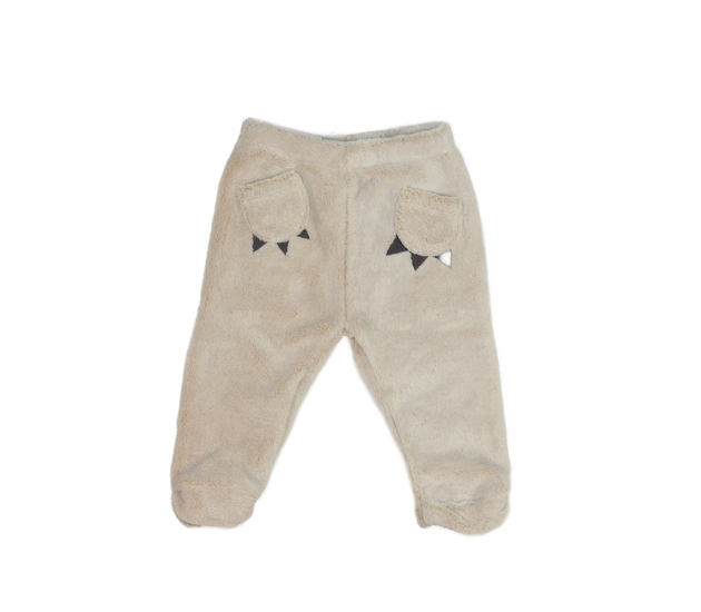 Krémové chlupaté legíny F&F