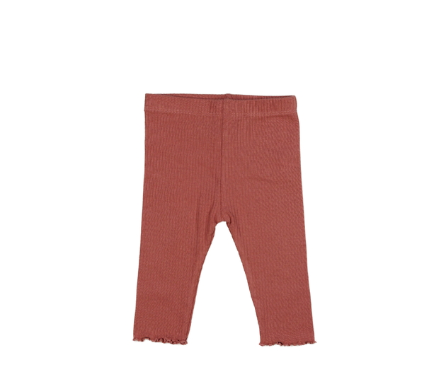 Růžové žebrované legíny F&F