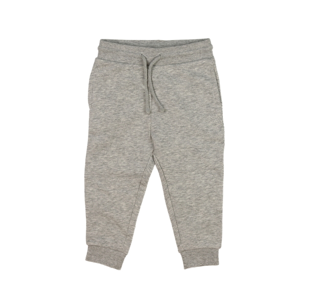 Šedé melírované teplejší tepláky 