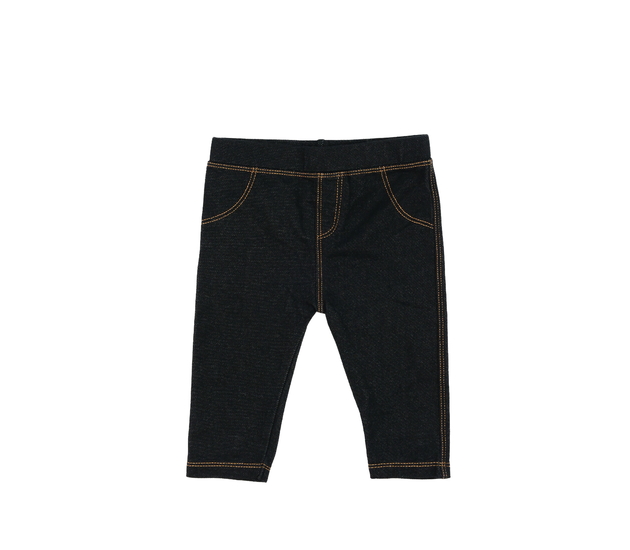 Tmavé legíny v riflovém vzhledu 