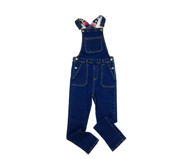 Modré riflové kalhoty s laclem Joules 