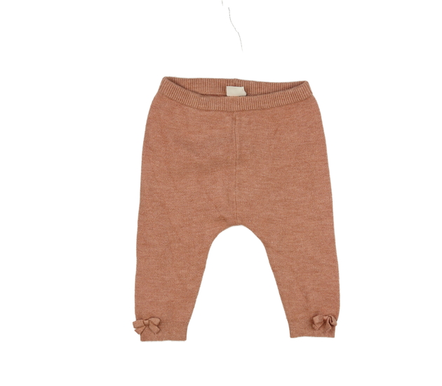 Růžové teplejší legíny s mašlemi Next