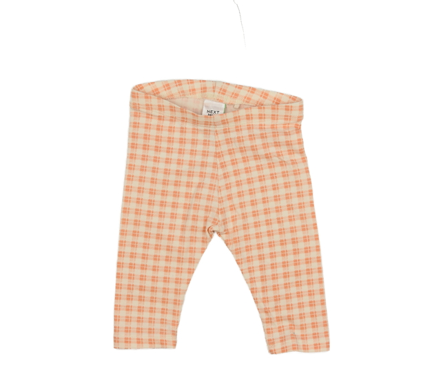 Oranžové kostkované legíny Next
