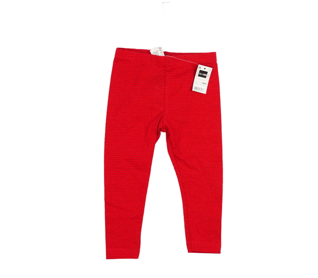 Nové červené legíny s metalickým vláknem 