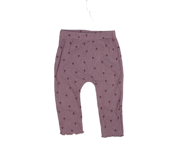 Fialové legíny s květinami George