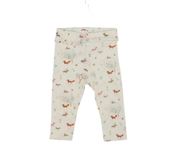 Krémové legíny se zvířátky Nutmeg