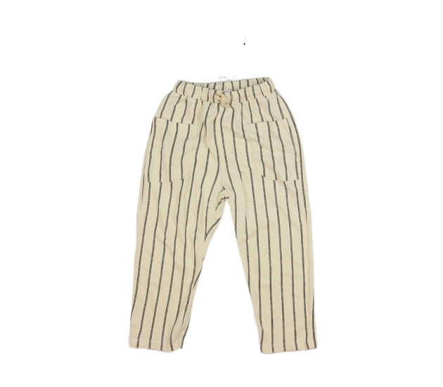 Krémové tepláky s pruhy Zara