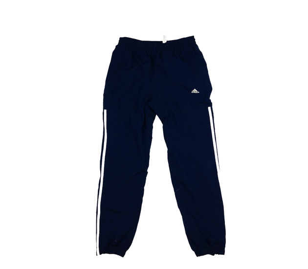 Modré sportovní tepláky s podšívkou Adidas