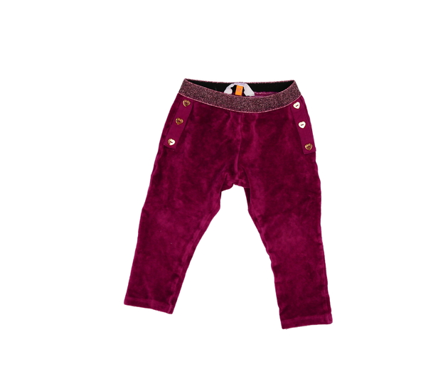 Purpurové semišové legíny Baker 