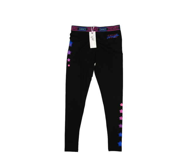 Nové černé zdobné legíny 