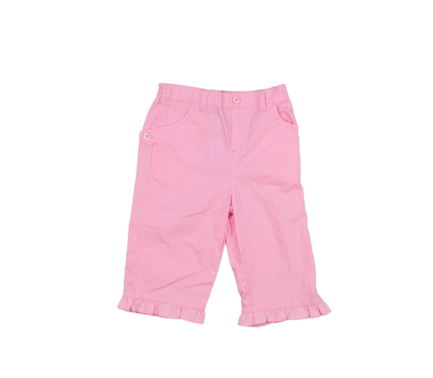 Růžové širší kalhoty 