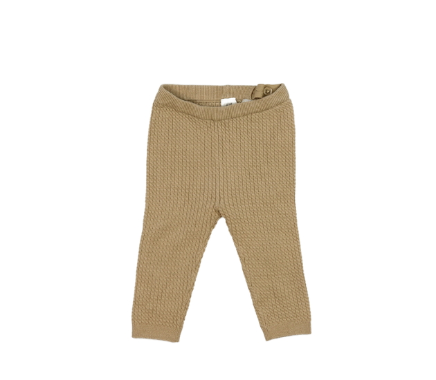 Hnědé pletené kalhoty H&M