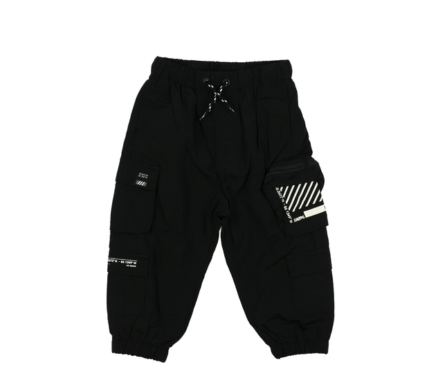 Černé vycházkové kalhoty Next