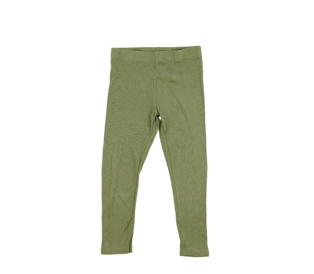 Zelené žebrované legíny Primark 