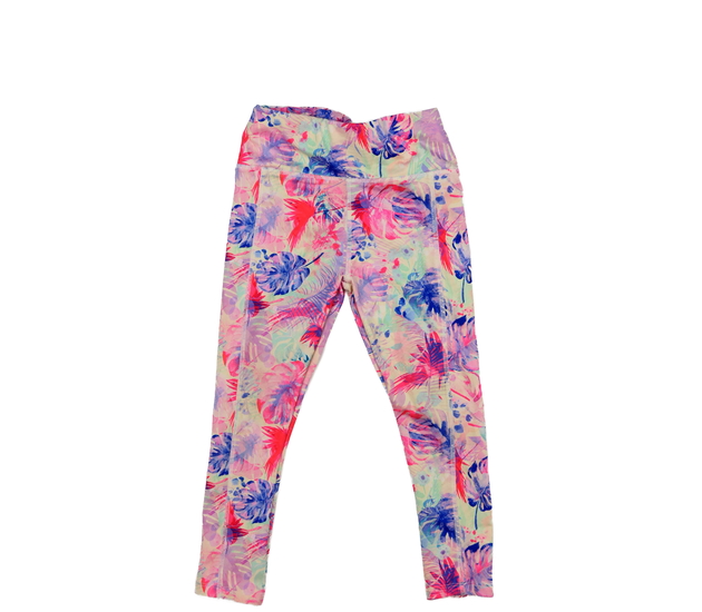 Světlé legíny s barevnými listy Next