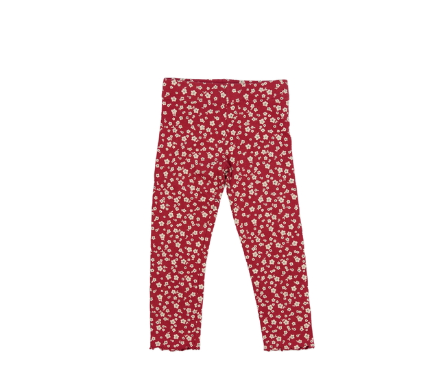 Červené květinové legíny Nutmeg