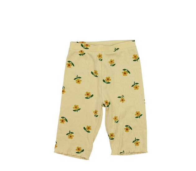 Žluté volné legíny s květinami Next