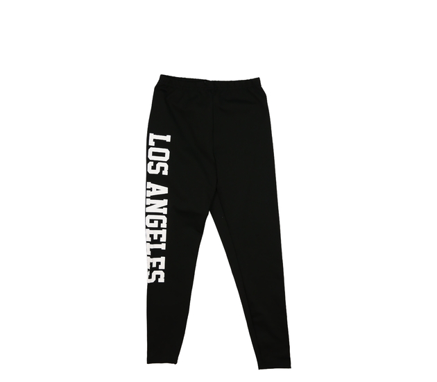 Černé legíny s nápisem 