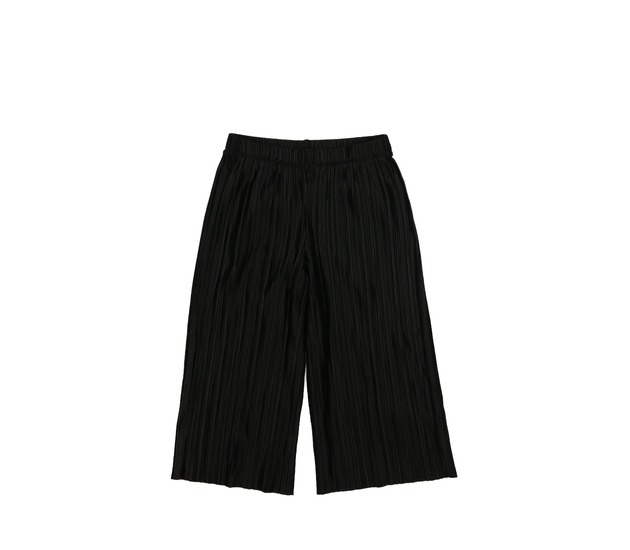 Černé široké kratší volné kalhoty F&F