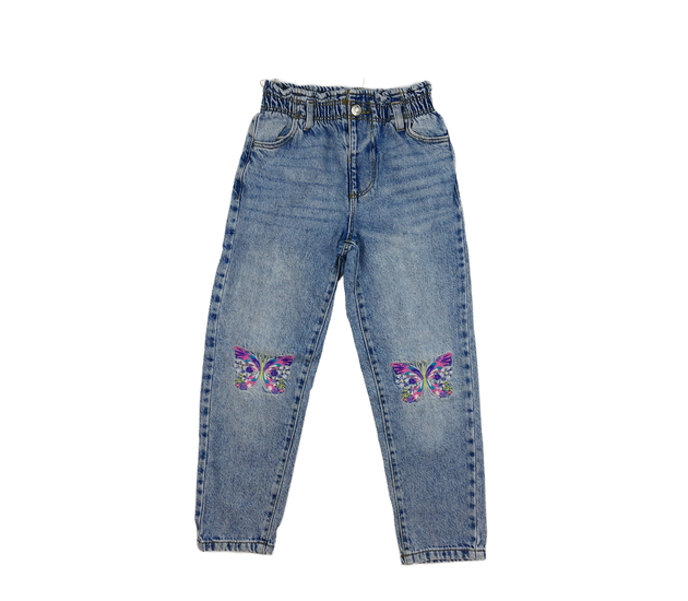 Modré rifle s motýlky Primark 