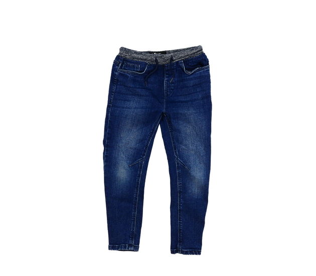 Tmavě modré melírované rifle 