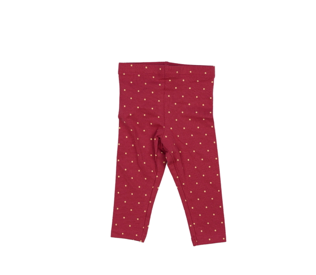 Tmavě červené legíny s kolečky Primark 