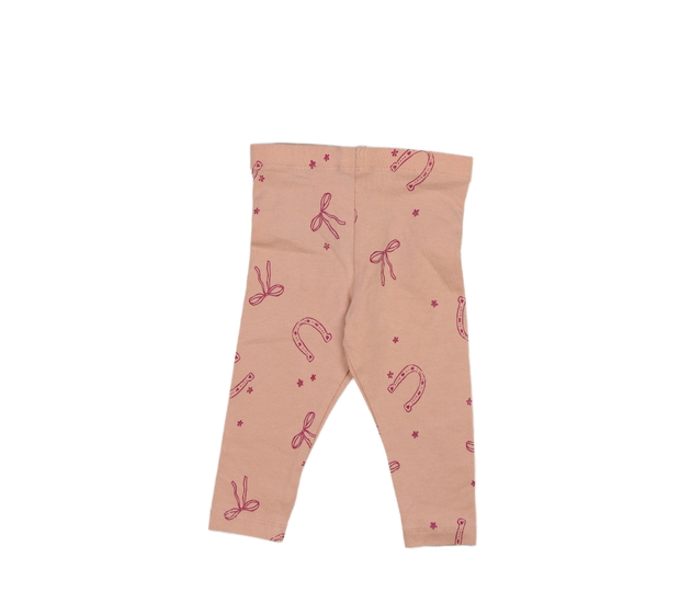 Růžové legíny s mašlemi Primark 